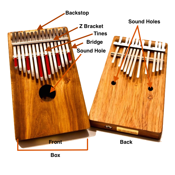 Anatomy of Kalimba Instrument